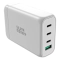 Miniatyrbild 3 av 7: Silver Monkey SMA152 130 W GaN-lader 3xUSB-C PD USB-A QC 3.0 med avtakbar strømledning - hvit