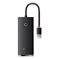 Miniatyrbillede 2 af 10: BASEUS MULTIFUNKTIONEL 4-PORTS HUB (USB-A TIL 4XUSB-A 3.0) 0,25 M SORT