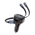Miniatyrbild 7 av 11: Baseus Enjoyment USB-C billader med USB-C / Lightning 60W kabel - svart
