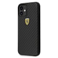 Miniatyrbillede 3 af 9: FERRARI ON TRACK REAL CARBON ETUI TIL IPHONE 12 MINI - SORT