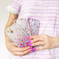 Miniatyrbild 6 av 8: Designetui til iPhone 12 Pro, lilla blomsterskall