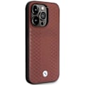Miniatyrbillede 4 af 8: BMW LÆDER DIAMOND PATTERN MAGSAFE ETUI TIL IPHONE 14 PRO MAX - BORDEAUX