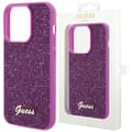 Guess Disco Metal Script-deksel til iPhone 14 Pro - fuchsia