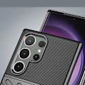 Miniatyrbillede 11 af 11: THUNDER CASE PANSRET ETUI TIL SAMSUNG GALAXY S24 ULTRA - SORT
