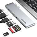 Miniatyrbillede 2 af 6: UGREEN MULTIFUNKTIONEL HUB 2XUSB C - HDMI/2XUSB 3.0/SDTF/USB C PD GRÅ