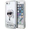 Miniatyrbild 2 av 9: Karl Lagerfeld KLHCI8LNKHCH deksel iPhone 7/8/ SE 2020 / SE 2022 - sølv Glitter Karl Head