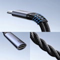 Miniatyrbild 7 av 11: Joyroom SY-C02 2-i-1 DAC-adapter USB-C til USB-C / 3,5 mm minijack - svart