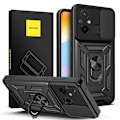 Miniatyrbild 1 av 7: Spacecase Case Cover Till Xiaomi Redmi 12C Camring Svart