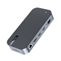 Miniatyrbillede 3 af 11: CHOETECH HUB USB-C - USB-C PD/USB-C/USB-A/HDMI /VGA/DP/SD/TF/RJ45/AUX GRÅ