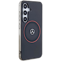 Miniatyrbild 4 av 8: Mercedes Double Layer W Rød MagSafe beskyttelsesdeksel til Samsung Galaxy S24 - svart