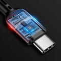 Miniatyrbild 8 av 10: MCDODO USB-C SPIRALFJÄDERKABEL SNABBLADDNING USB TYPE C LED 2M