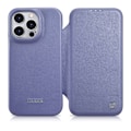 Miniatyrbild 2 av 11: iCarer CE Premium Leather Folio Case iPhone 14 Pro Max Lærveske med Magnetic MagSafe Light Purple (WMI14220716-LP)