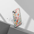 Miniatyrbild 8 av 11: Ringke Fusion Design Armored Protective Case med gelramme iPhone 14 Plus Transparent (blomst) (FD637E31)