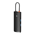 Miniatyrbild 4 av 11: Baseus Lite Series Multifunksjon USB Type C HUB - 2 x USB 3.0 / USB Type C PD / HDMI 1.4 / SD/TF Svart (WKQX050101)