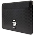 Miniatyrbillede 2 af 4: KARL LAGERFELD SAFFIANO MONOGRAM CHOUPETTE ETUI TIL EN 14" BÆRBAR COMPUTER - SORT