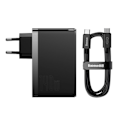 Miniatyrbild 7 av 11: Baseus GaN5 Pro hurtiglader 2xUSB-C+USB 140W EU svart (CCGP100201)