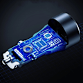 Miniatyrbillede 5 af 8: CHOETECH HURTIG BILOPLADER USB-C USB-A PD 63W HOLDBAR SORT