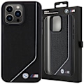 Miniatyrbillede 1 af 2: BMW PERFORERET TWISTED LINE MAGSAFE TASKE TIL IPHONE 15/14/13 - SORT