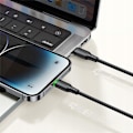 Miniatyrbild 5 av 10: MCDODO LADDARE USB-C BLIXT SNABB LADDNINGSKABEL IPHONE 1M LED SVART
