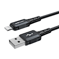 Miniatyrbillede 2 af 9: ACEFAST KABEL LANG STÆRK MFI USB - LYN 1,8M, 2,4A SORT