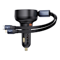 Miniatyrbild 2 av 11: Baseus Enjoyment USB-A billader med USB-C / Lightning 60W kabel - svart