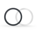 Miniatyrbillede 1 af 7: TECH-PROTECT MAGMAT MAGSAFE UNIVERSAL MAGNETISK RING 2-PACK SORT & SØLV