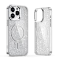 Miniatyrbillede 2 af 5: GLITTER CASE MAGSAFE TIL IPHONE 16 - HVID MED GLITTER