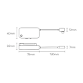 Miniatyrbild 10 av 11: Universal USB HUB for nettbrett/smarttelefon 6in1 USB-C Baseus PadJoy - mørkegrå