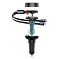 Miniatyrbild 7 av 11: Baseus Enjoyment USB-A billader med USB-C / Lightning 60W kabel - svart