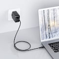 Miniatyrbillede 8 af 11: ACEFAST 2I 1 NETVÆRKSOPLADER 2X USB C / USB 65W, PD, QC 3.0+SORT KABEL