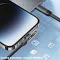 Miniatyrbild 8 av 9: USAMS Vinklad USB-C till Lightning PD 20W Snabbladdning Iceflake Series-kabel 1,2 m vit/vit SJ583USB02 (US-SJ583)