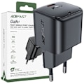 Miniatyrbild 1 av 8: Acefast A77 Mini PD 30W GaN USB-C vegglader - svart