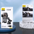 Miniatyrbillede 11 af 11: DUDAO F19 KLEMME BILHOLDER MED 15W INDUKTIV LADER - SORT