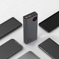 Miniatyrbild 7 av 11: Baseus Adaman Powerbank 2x USB / 1x USB Type C / 1x micro USB 20000mAh 65W Quick Charge 4.0 Power Delivery svart (PPIMDA-D01)