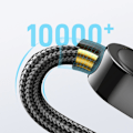 Miniatyrbild 9 av 11: Joyroom USB C til USB C-kabel 100 W for hurtiglading og dataoverføring 1,2 m svart (S-CC100A4)
