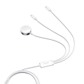 Miniatyrbild 3 av 11: Joyroom S-IW007 3-i-1 kabel USB-A magnetisk lader - Lightning 1,2m - hvit