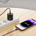 Miniatyrbild 10 av 11: USB C 20W PD Joyroom JR-TCF06 lader med USB C - Lightning-kabel - svart
