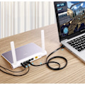 Miniatyrbillede 9 af 11: UGRØNT FLADT KABEL ETHERNET PATCHKABEL RJ45 CAT 7 STP LAN 10 GBPS 10 M SORT (NW106 11265)