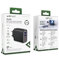 Miniatyrbild 6 av 6: Acefast A61 PD 45W GaN-lader med 2 x USB-C + 2 x USB-A 4-porter - svart