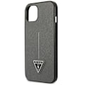 Miniatyrbild 7 av 9: Guess GUHCP14SPSATLG iPhone 14 6.1 sølv/sølv hardt deksel SaffianoTriangle Logo