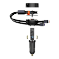 Miniatyrbild 6 av 7: 2-i-1 billader 33W 2x USB C (hann) Baseus Enjoyment - svart