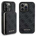 Miniatyrbild 2 av 11: Guess 4G metalllogo-sett for iPhone 15 Pro Max + 5000mAh MagSafe Powerbank - svart