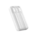 Miniatyrbild 4 av 11: Baseus Comet Series strømforsyning med skjerm 10 000 mAh 22,5 W - hvit + USB-A - USB-C-kabel