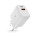 Miniatyrbillede 2 af 7: TECH-PROTECT C20W 2-PORTS NETVÆRKSOPLADER PD20W/QC3.0 HVID