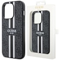 Miniatyrbillede 1 af 9: GUESS GUHMP14XP4RPSK ETUI TIL IPHONE 14 PRO MAX 6.7 - SORT 4G PRINTED STRIPES MAGSAFE