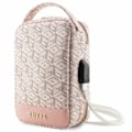 Miniatyrbillede 1 af 7: GUESS GUHBHGCFSEP ORGANIZER TASKE - PINK GCUBE STRIPE