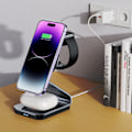 Miniatyrbild 7 av 7: TECH-PROTECT QI15W-A29 3IN1 MAGNETISK MAGSAFE TRÅDLØS LADER SORT