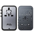 Miniatyrbild 9 av 11: Acefast Z1 GaN 75W PD reiseladeradapter 3x USB-C 2x USB-A - svart