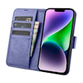Miniatyrbild 6 av 11: iCarer Lommebokveske 2-i-1 iPhone 14-deksel Leather Flip Cover Anti-RFID lys lilla (WMI14220725-LP)