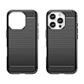 Miniatyrbillede 2 af 8: CARBON CASE SILIKONE ETUI TIL IPHONE 16 PRO MAX - SORT